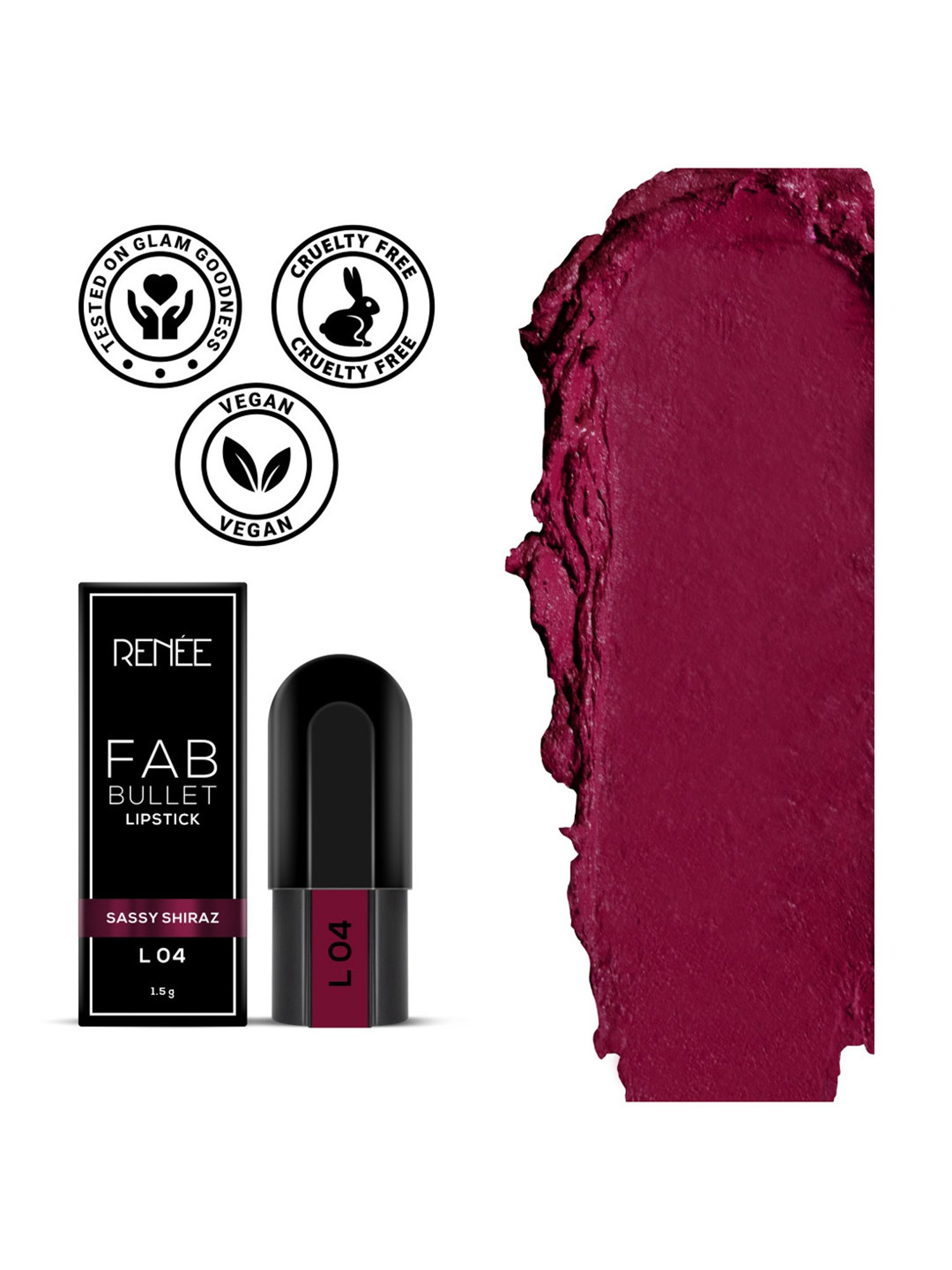 Renee Fab Bullet L 04 Sassy Shiraz - 1.5 gm