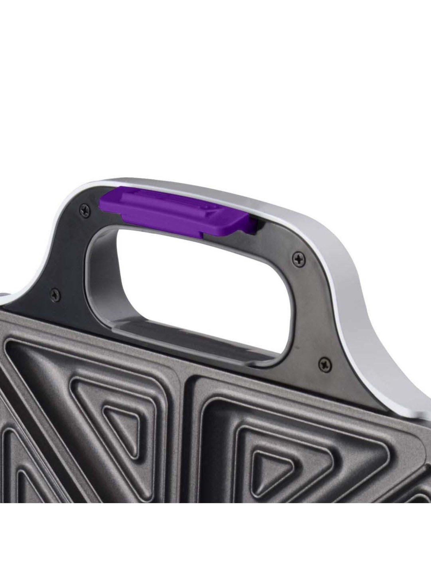 Borosil Sandwich Maker 700W Non Stick Coating (Black)