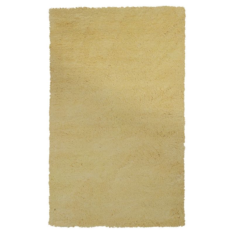 Canary Solid Woven Accent Rug 27"x45" - KAS Rugs