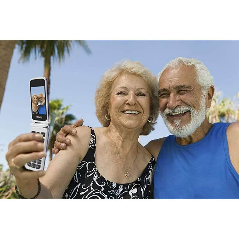 3G Senior Flip Phone Unlocked with SOS Big Button T Mobile Flip Phone Dual Card 2.8 Inch Screen GSM Flip Phone Large Button Large Volume Basic Cell Phones with Charging Dock(Blue)