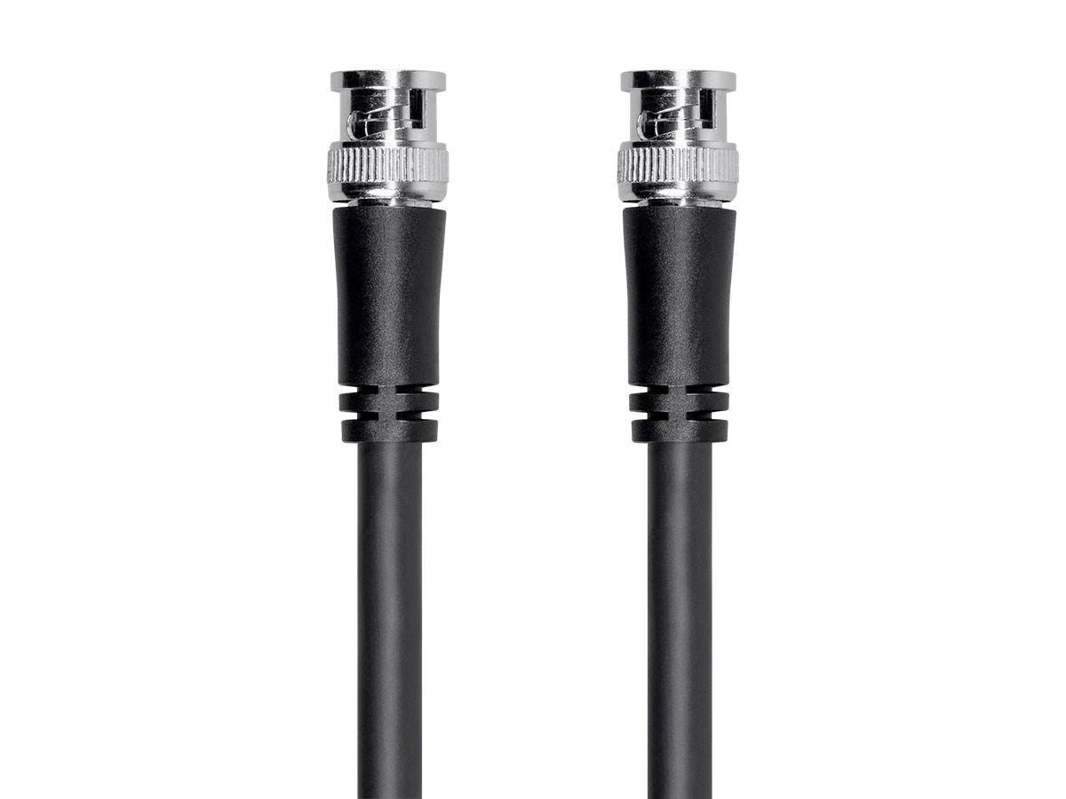 Monoprice SDI BNC Cable - 15 Feet - Black, 12Gbps, 16 AWG, Dual Copper, Aluminum Shielding, For Transmitting UHD-SDI Video Signals - Viper Series