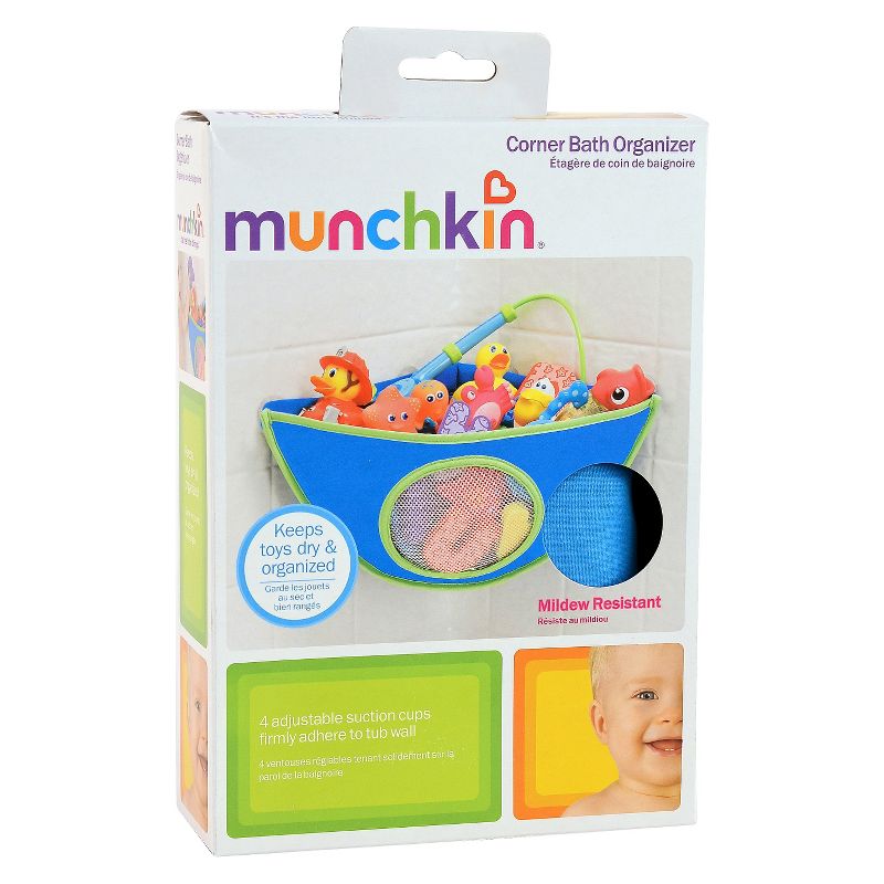 Munchkin High Dry Corner Bath Toy Organizer and Storage