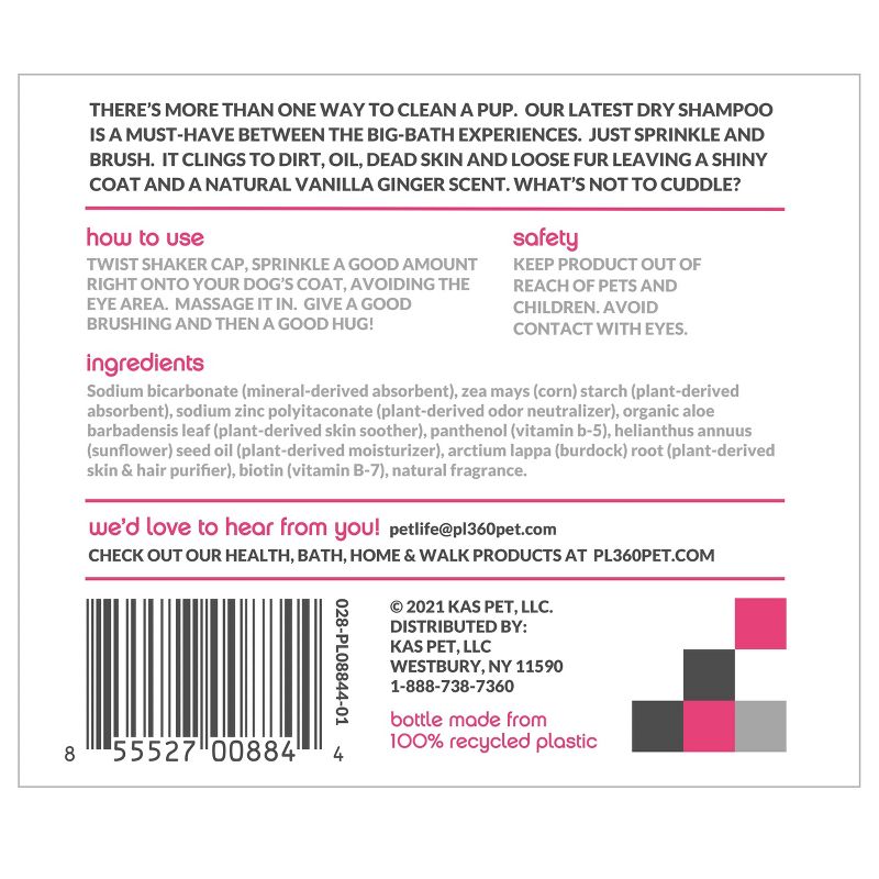 PL360 Dry Shampoo for Dogs - 12oz