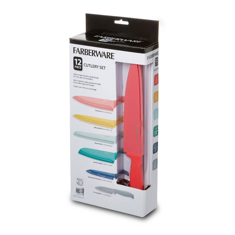 Farberware 12pc Non-Stick Resin Cutlery Knife Set