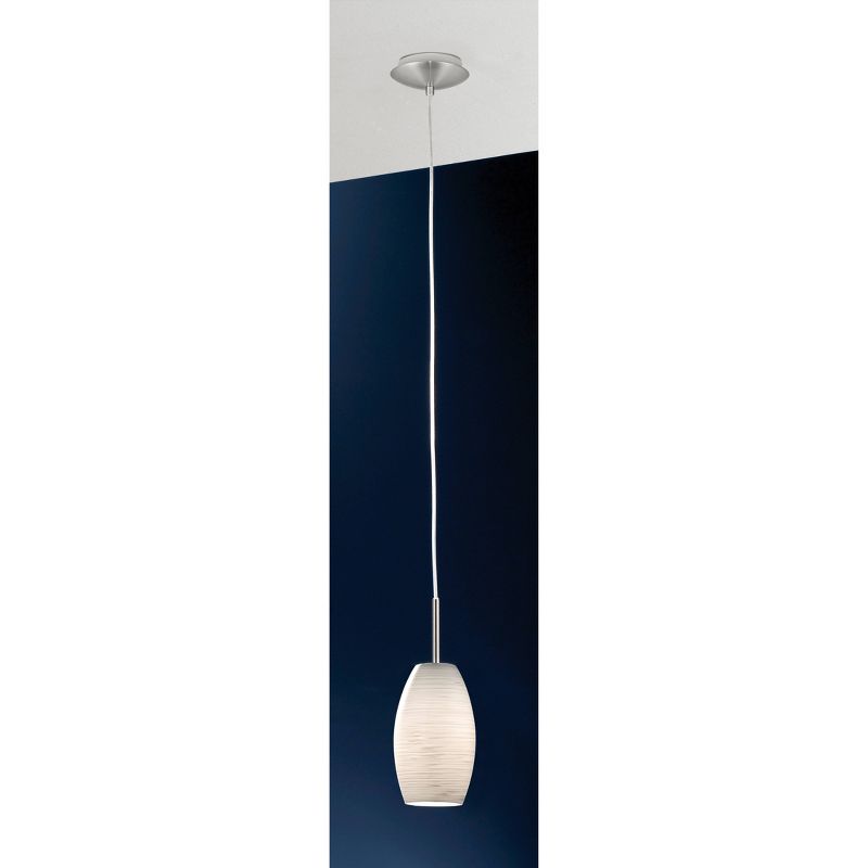 Batista 1 Mini Light Pendant Ceiling Light 4.75" Diameter Matte Nickel - Eglo