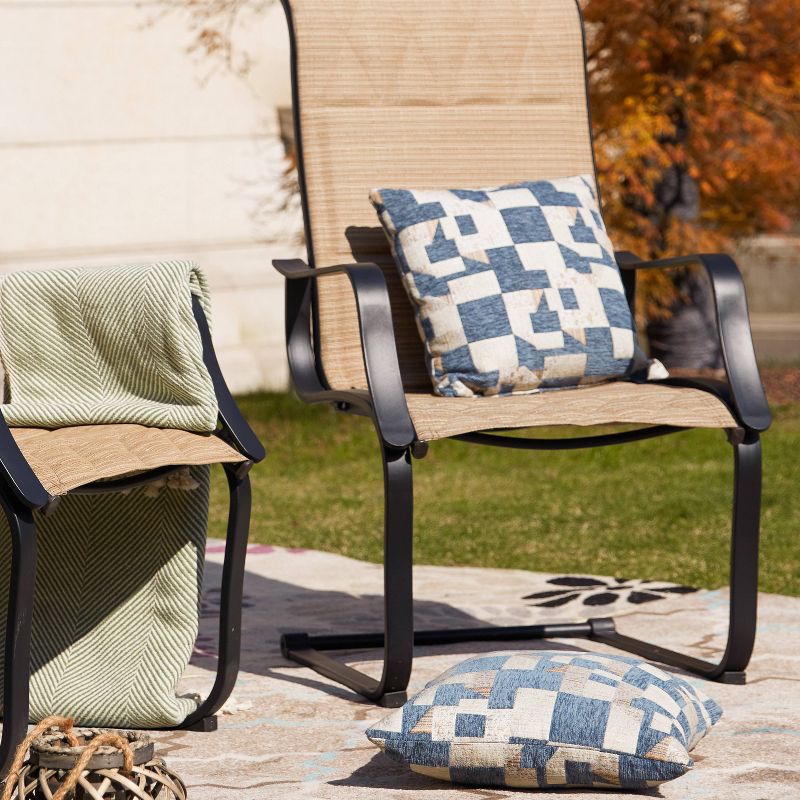 Circi 5pc Outdoor Dining Set - Black and Charcoal - CosmoLiving by Cosmoplitan