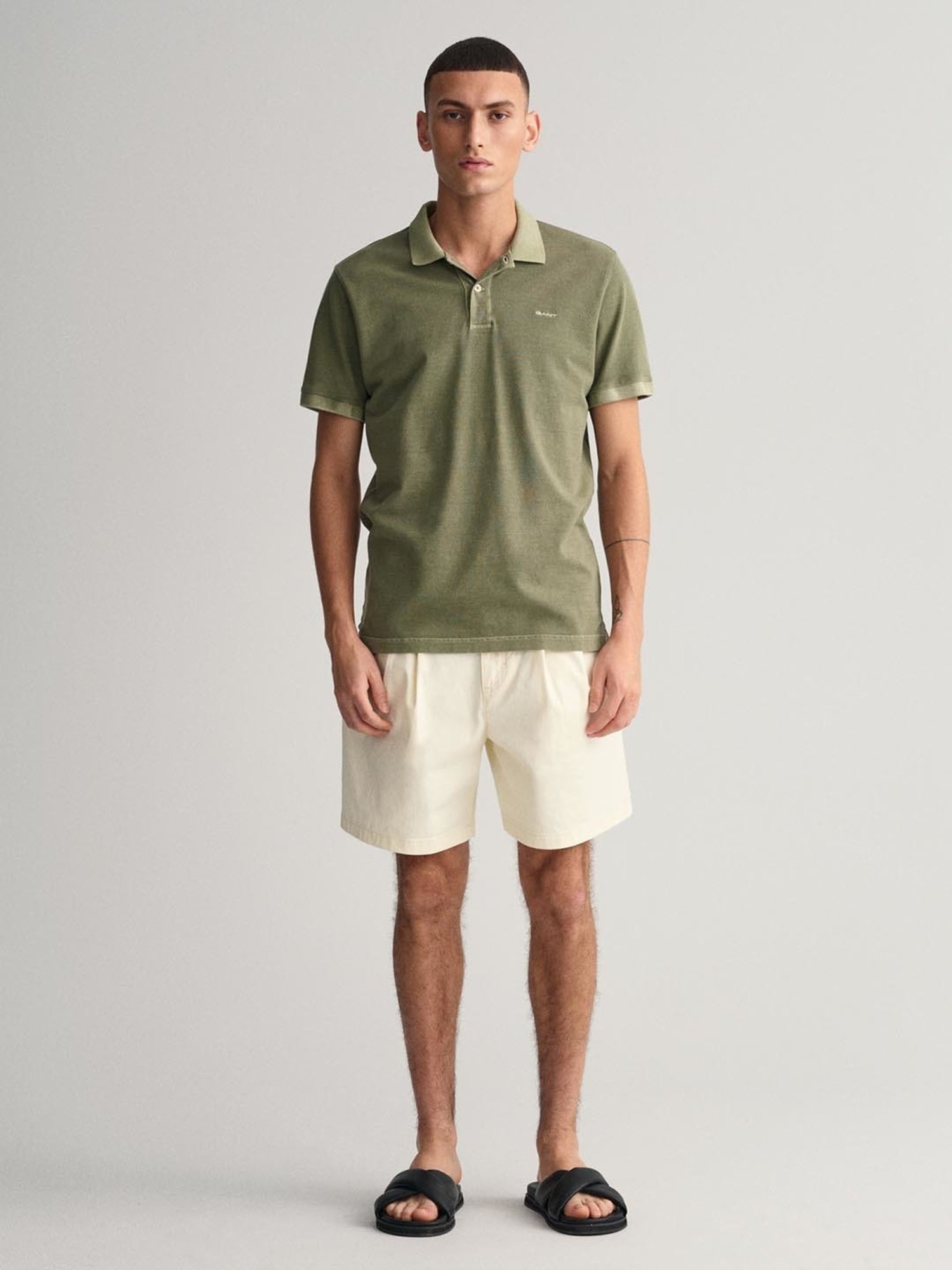 GANT Green Cotton Regular Fit Polo T-Shirt