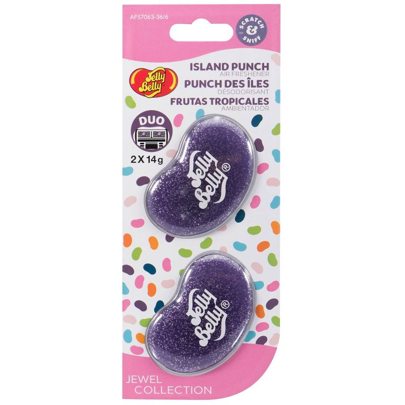 Jelly Belly Duo Vent Jewel Air Freshener - Purple