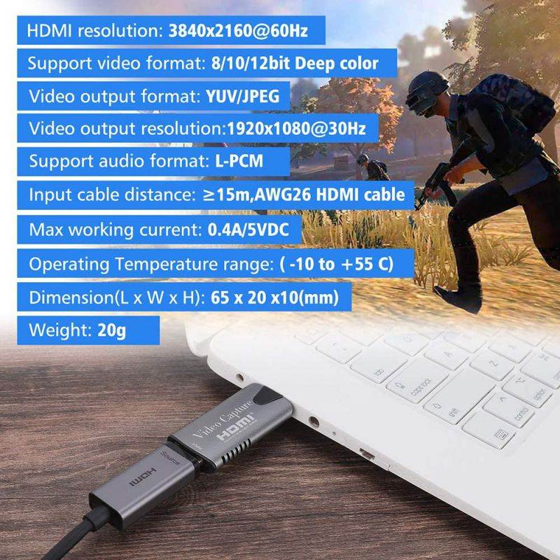 KANAV Audio Video Capture Cards, 1080P HDMI USB Video Capture Card USB 2.0 Record to DSLR Camcorder Action Cam, Computer for Gaming, Streaming, Teaching, Video Conference or Live Broadcasting