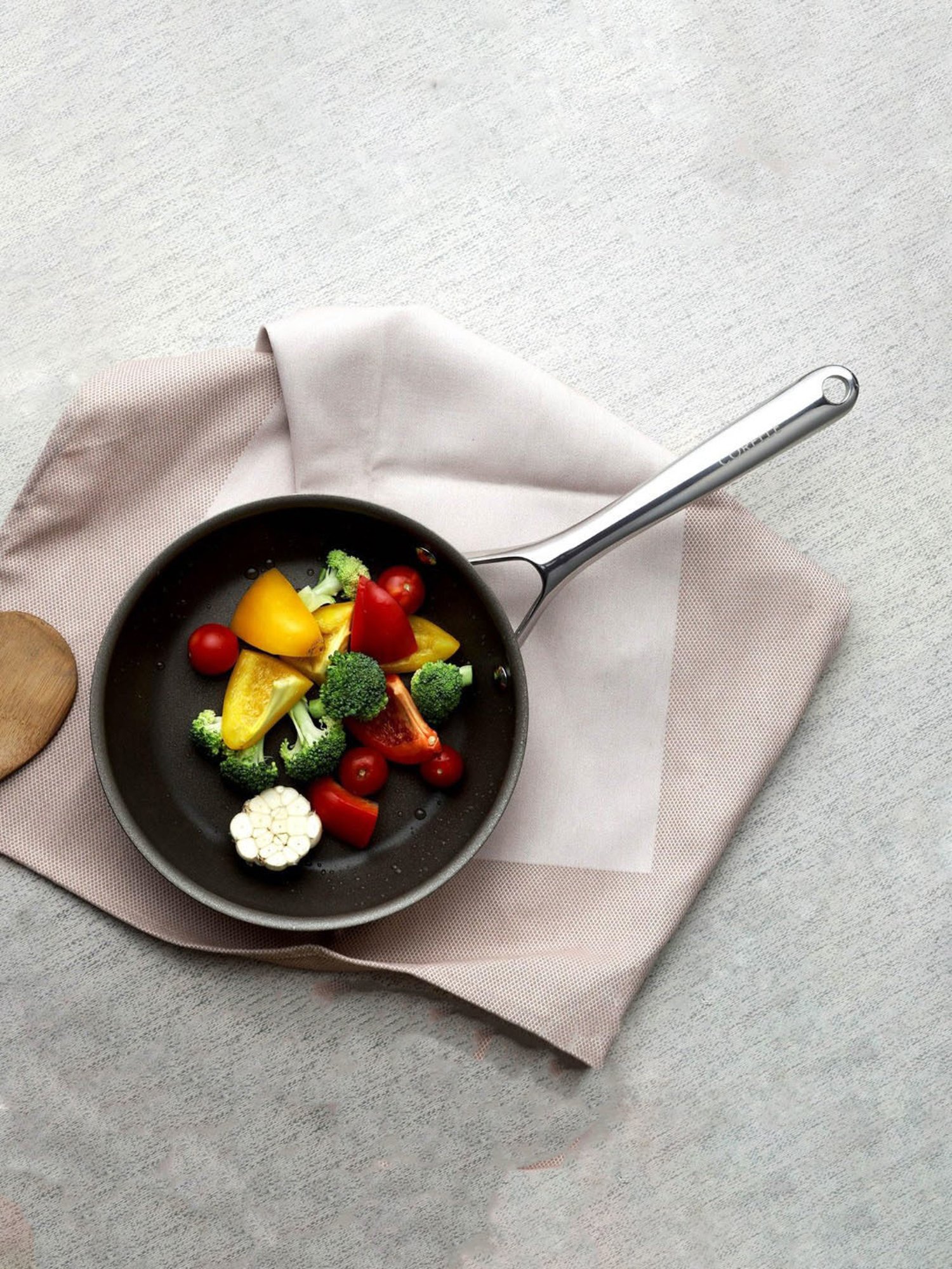 Corelle Duranano Silver ?Stainless Steel Fry Pan 28 cm