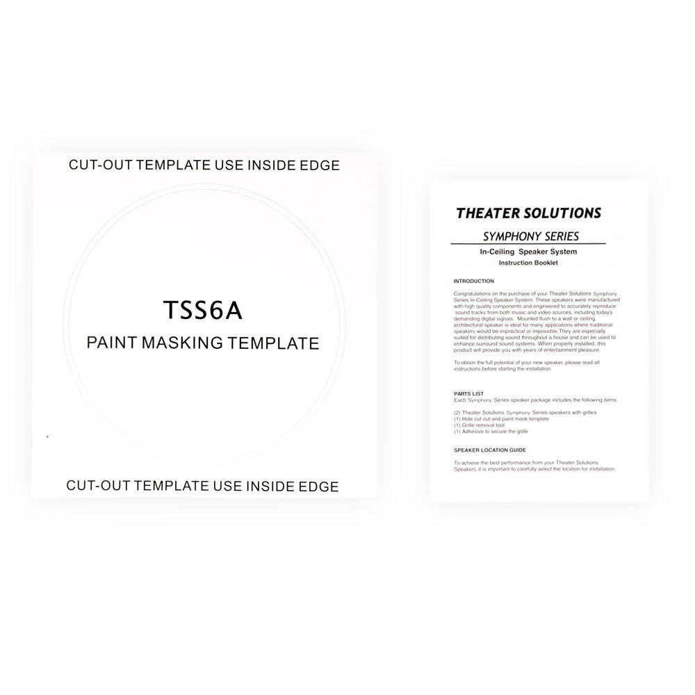 Theater Solutions TSS6A Home Theater Deluxe In Ceiling 6.5" Angled Speaker