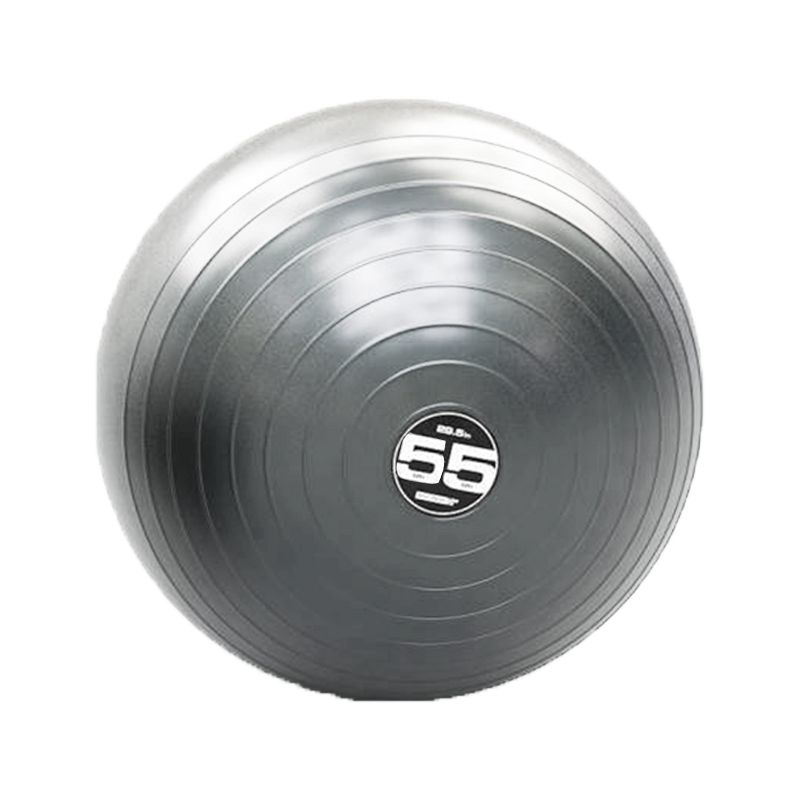 Escape Fitness Steadyball Pro Inflatable Exercise Workout Ball Equipment for Home or Gym Balance & Strength Gain, 55 Centimeter/21.5 Inch (Cool Grey)