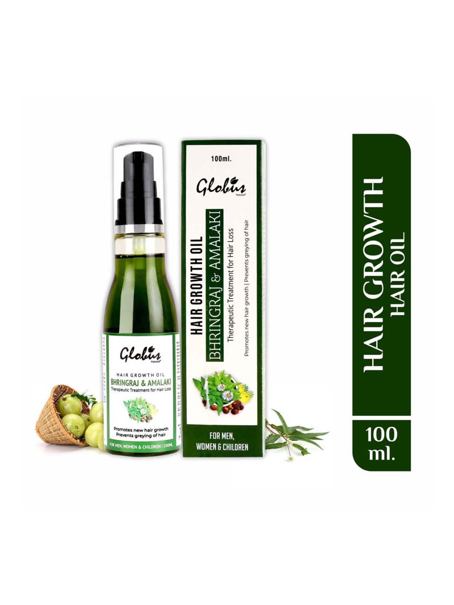 Globus Naturals Bhringraj & Amalaki Hair Growth Oil - 100 ml