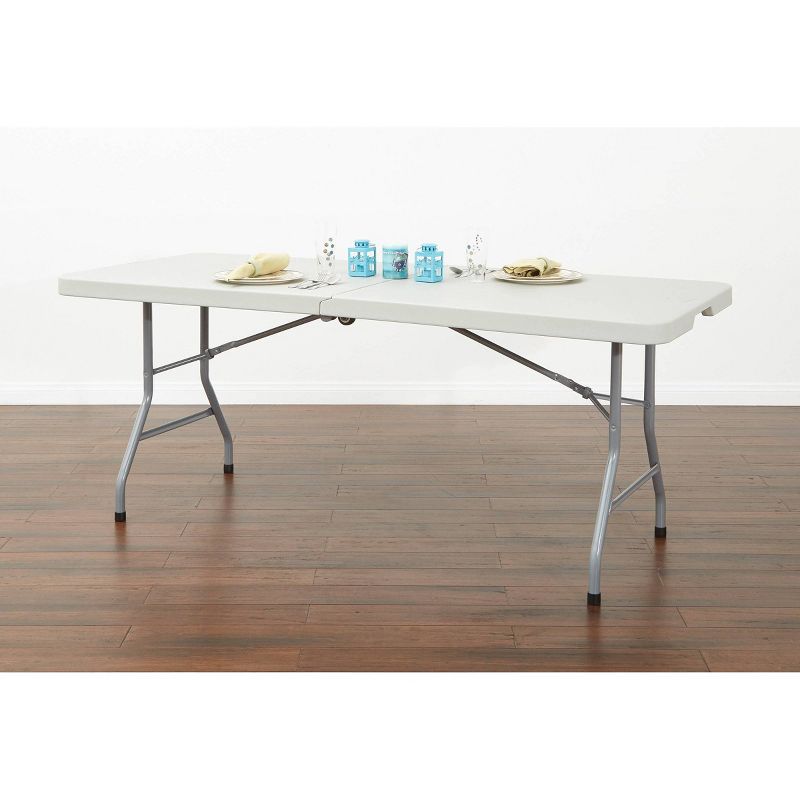Emma and Oliver 72" x 12" x 12" Birchwood Bar Top Riser with Silver Legs