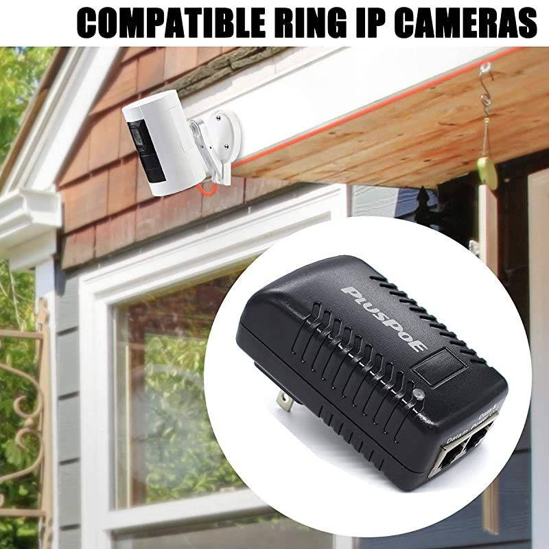 PoE Injector Adapter, IEEE802.3af Compliant Power Over Ethernet Supply for Most Cisco/Polycom/Aastra/Ubiquiti Security IP Camera IP Voip Phones AP and More, 10/100Mbps