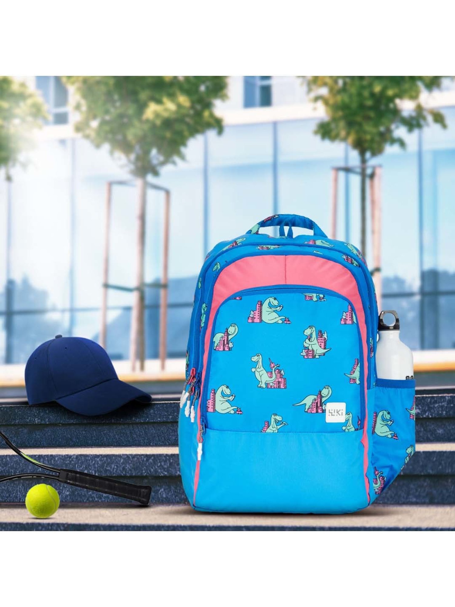 Wiki 24 Ltrs Blue Medium Backpack