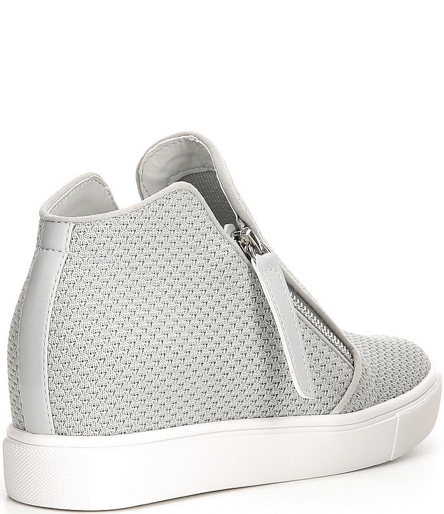 Donald Pliner Pelham Neoprene Mixed Leather Slip-On Wedge Sneakers