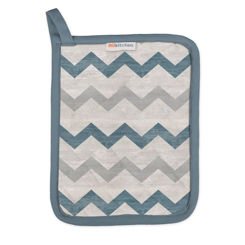 2pk Cotton Buffalo Check Oven Mitt Set Black - Design Imports