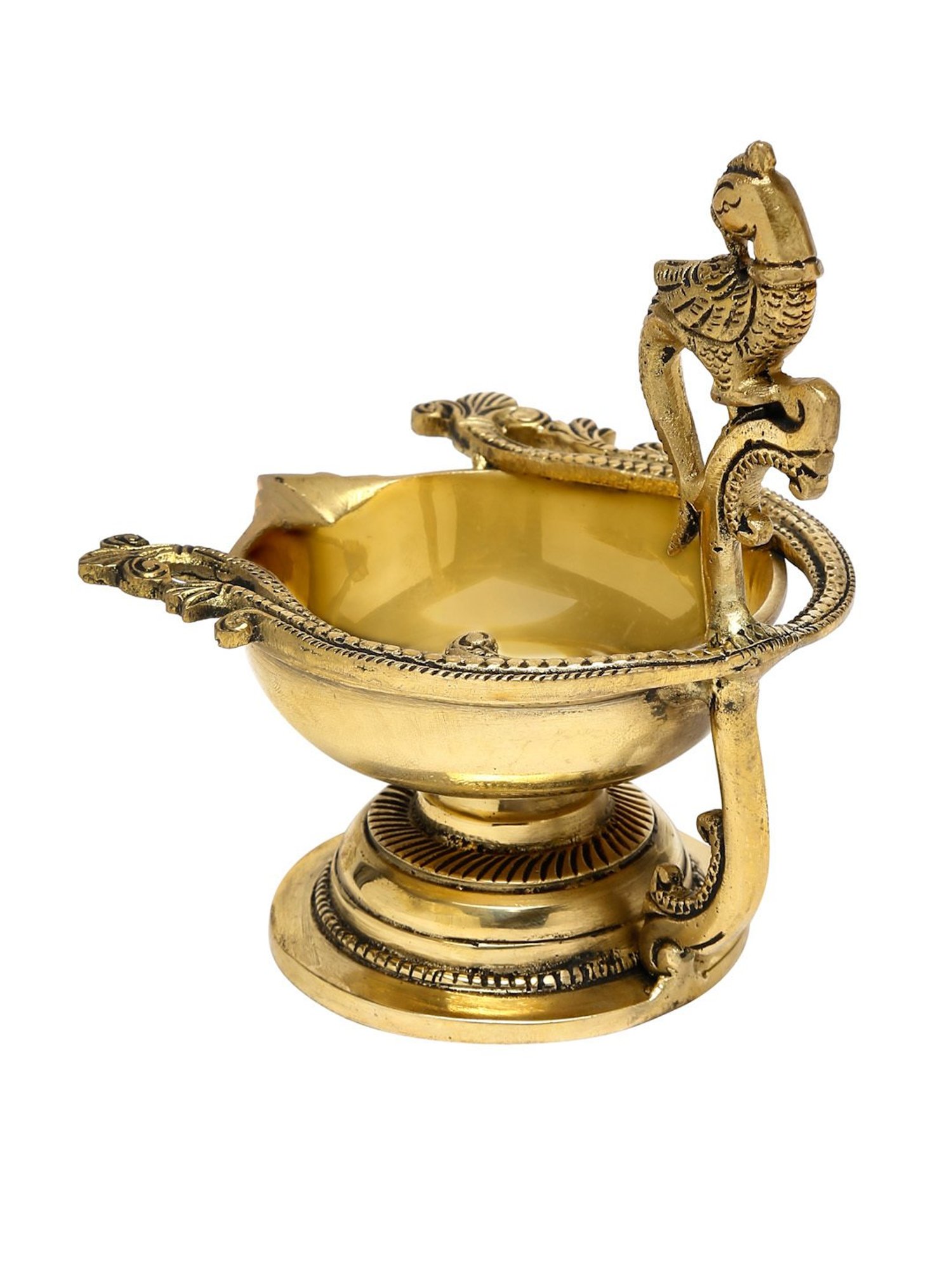 Fabindia Home Mehnoor Bronze Metal Hanging Oil Diya