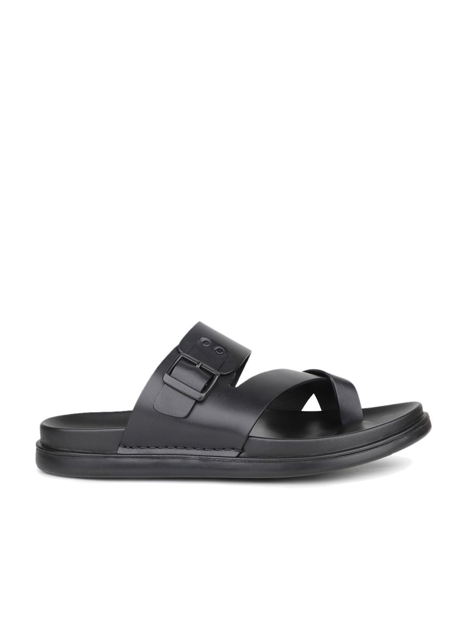 Atesber by Inc.5 Men's Black Toe Ring Sandals