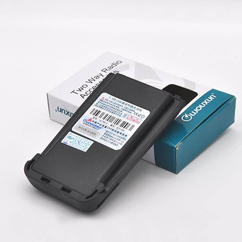 Talkie Battery Pack Wouxun BLO008 1700mAh Liion Batteries for Two Way Radio KGUV8D Battery BLO008 1700mAh