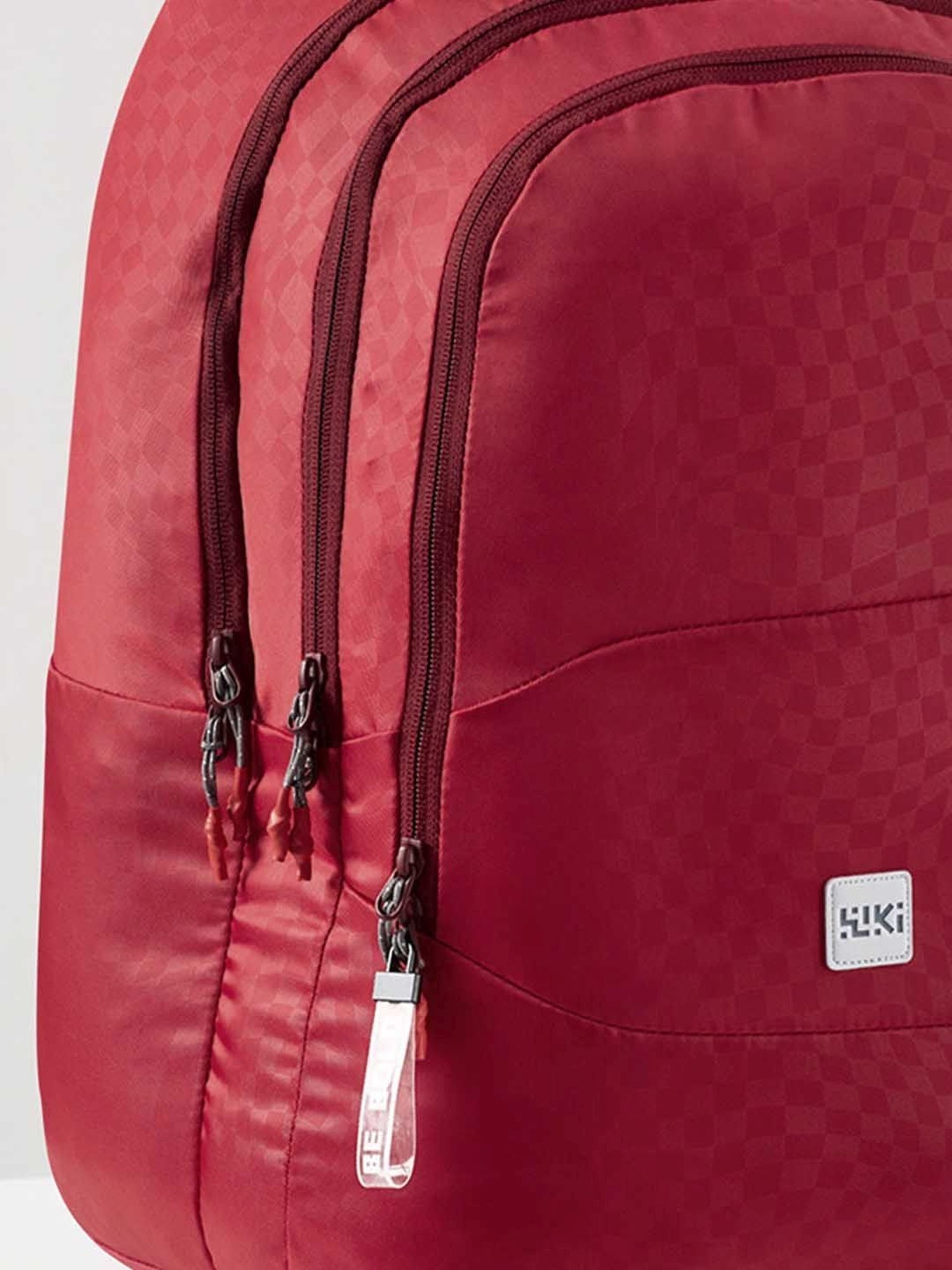 Wiki Back to School 5 Red Polyester Printed Backpack - 40 Ltrs