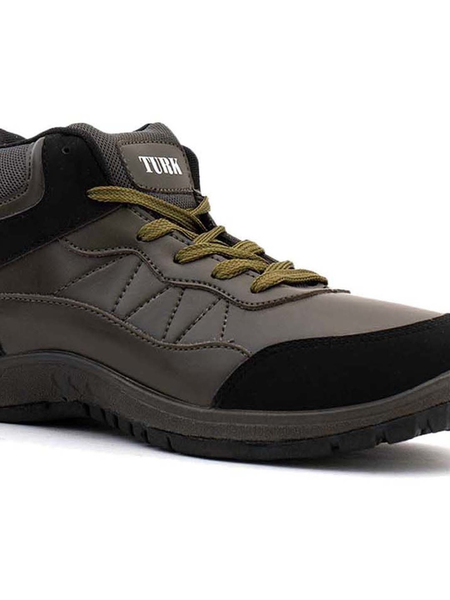 Turk by Khadim's Men's Olive Green Outdoor Shoes