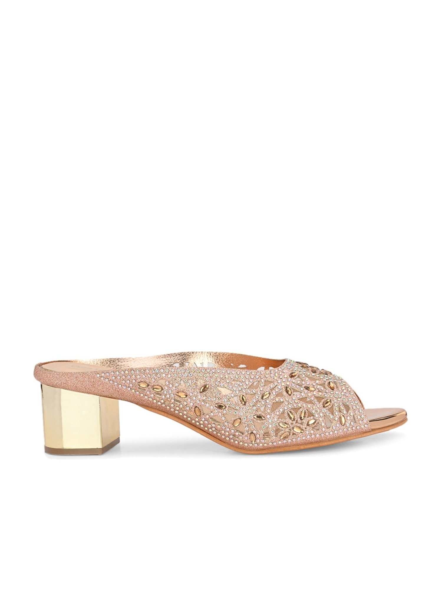 Clog London Women's Rose Gold Casual Sandals