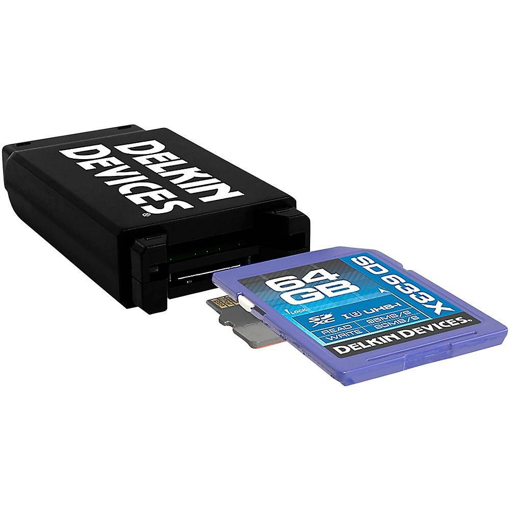 Delkin USB 3.0 Dual Slot SD and Micro SD Travel Reader #DDREADER-46