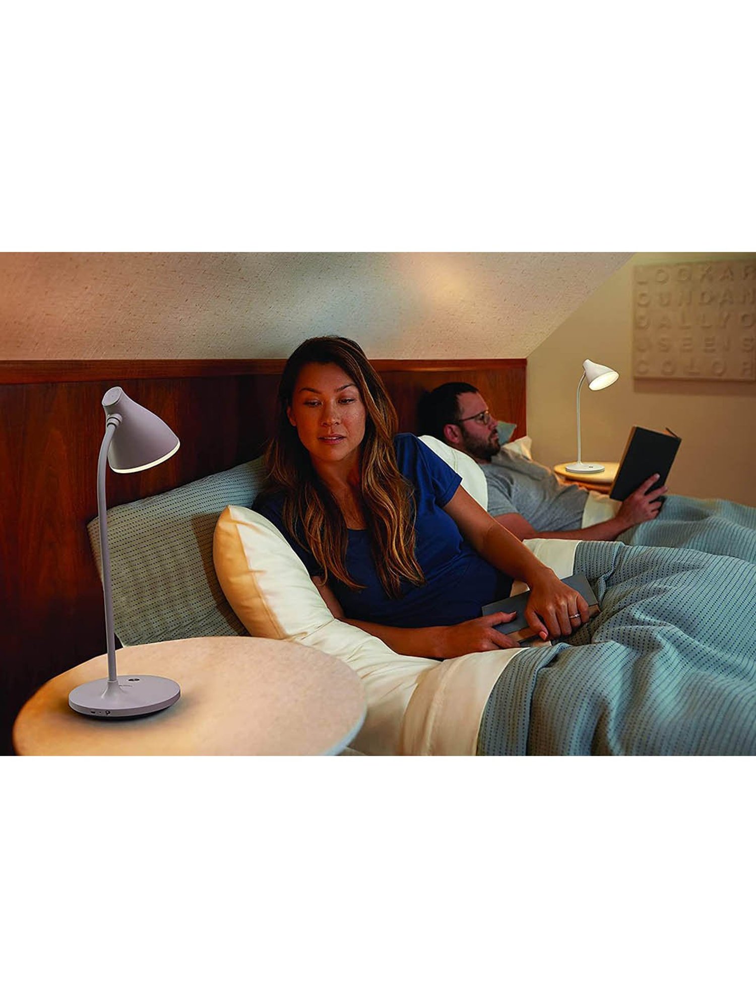 Philips Skyy 581931 5W Rechargeable Table Lamp (White/Chrome)