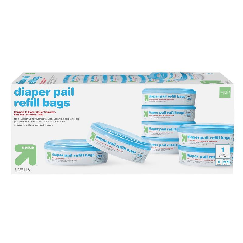Diaper Pail Refill Bags - 8pk - up & up™