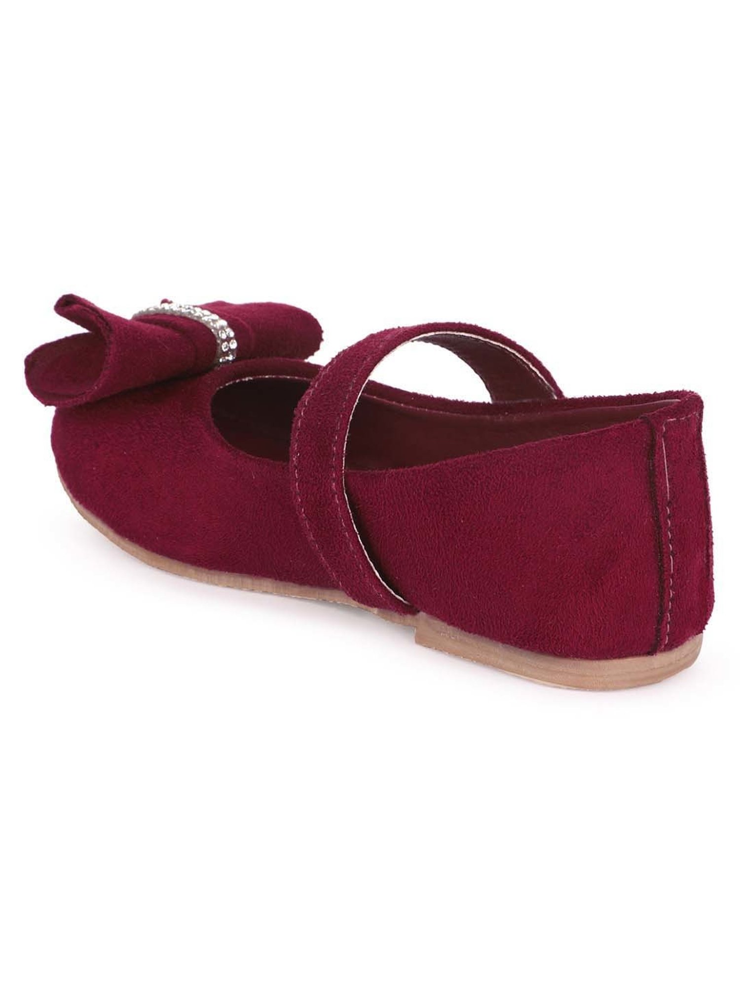 Minesole Kids Maroon Mary Jane Shoes