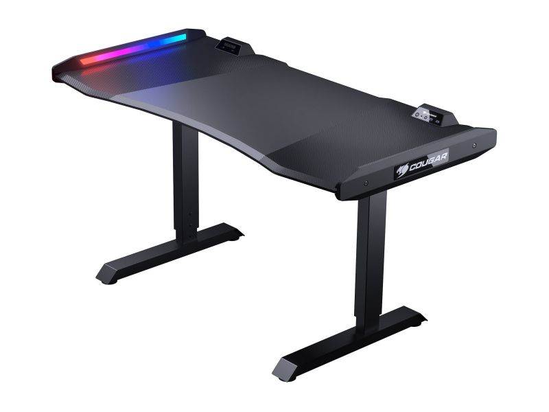 RESPAWN 3000 Gaming Computer Desk - Ergonomic Height Adjustable Gaming Desk, in Blue (RSP-3000-BLU)