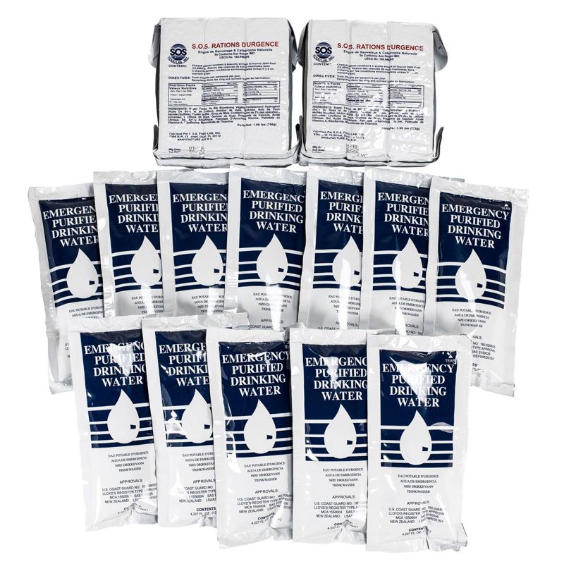 Life+Gear 2 Person 72hr Waterproof Dry Bag First Aid + Survival kit