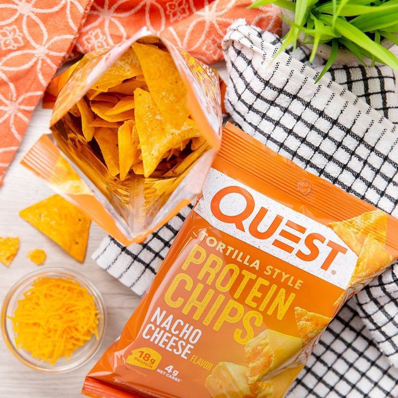 Quest Tortilla Style Protein Chips - Nacho Cheese - 4ct/4.5oz