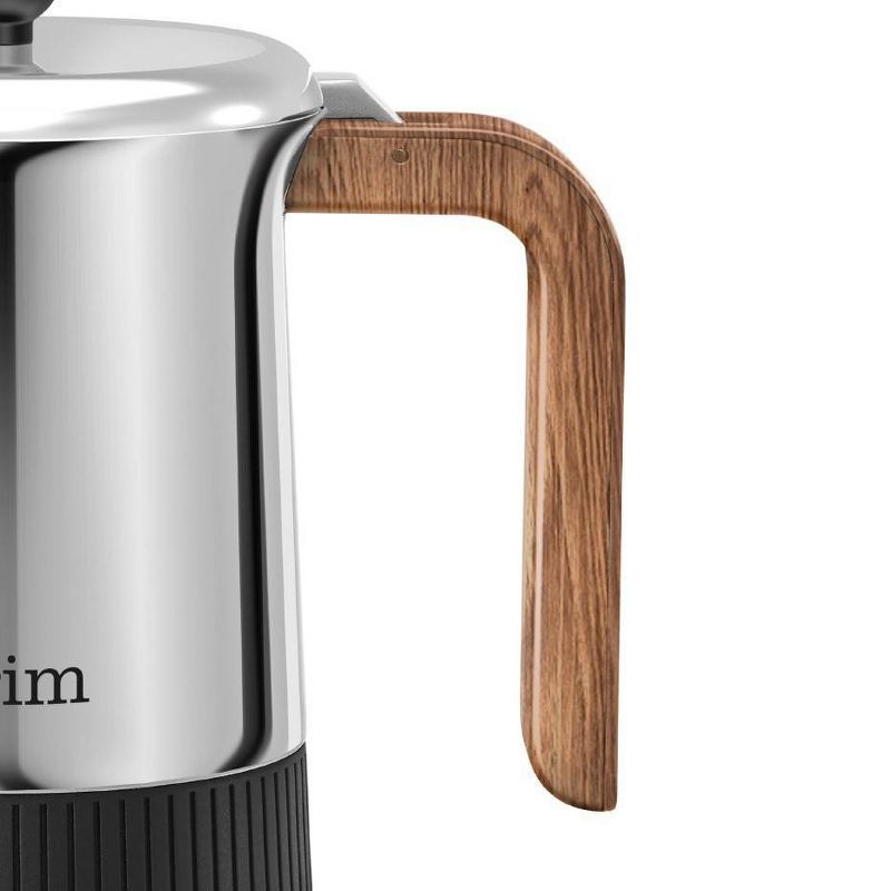 Bialetti 3 Cup Moka Stovetop Espresso Maker - Silver