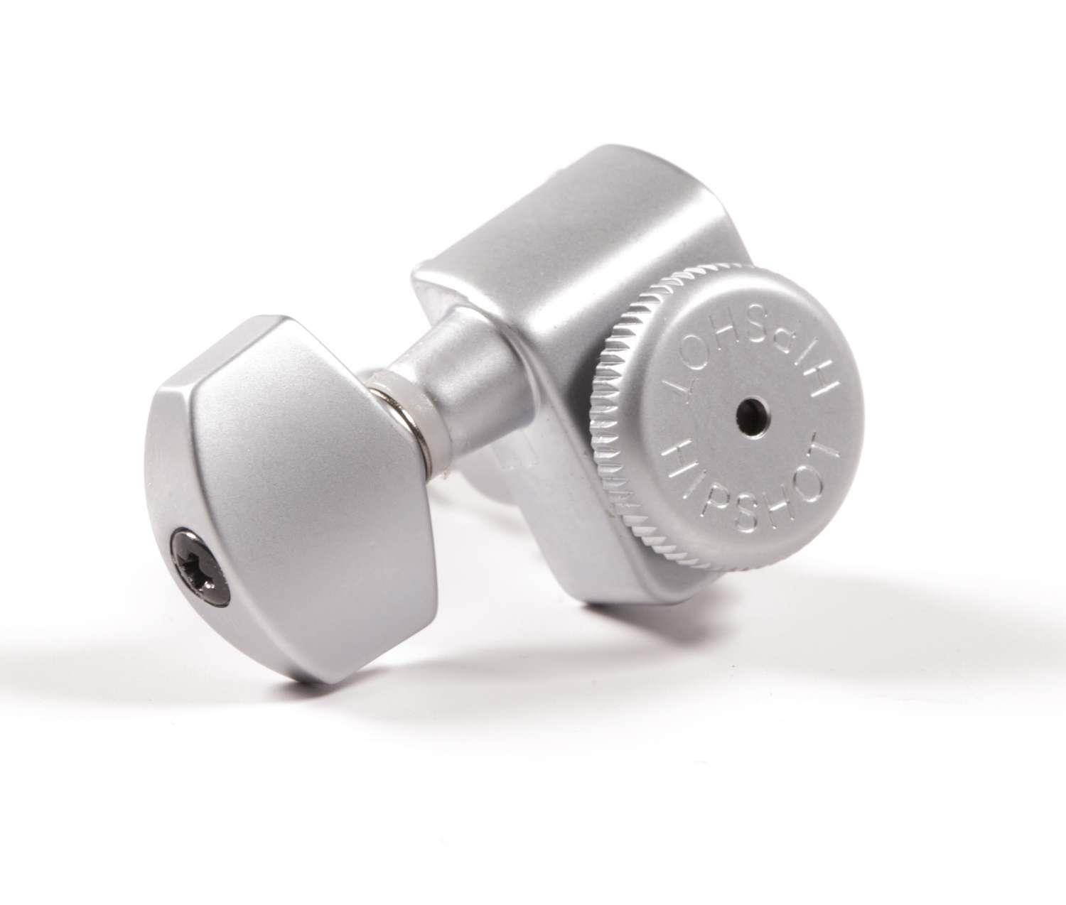 Hipshot Fender Drop-in Directrofit locking 2-pin tuners Satin Chrome, Lefty