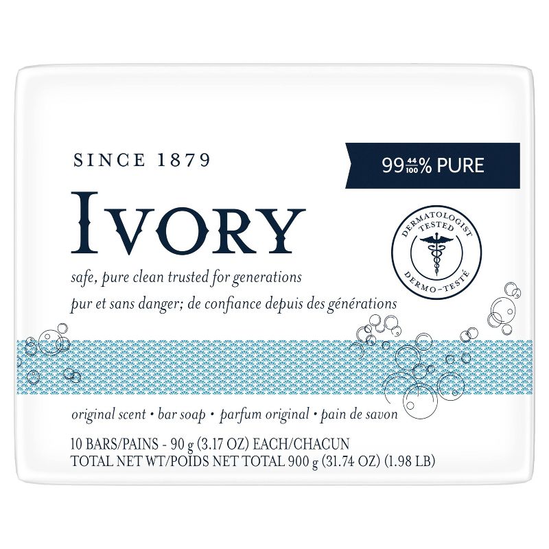 Ivory Original Bar Soap - 10pk - 3.17oz each - IT FLOATS