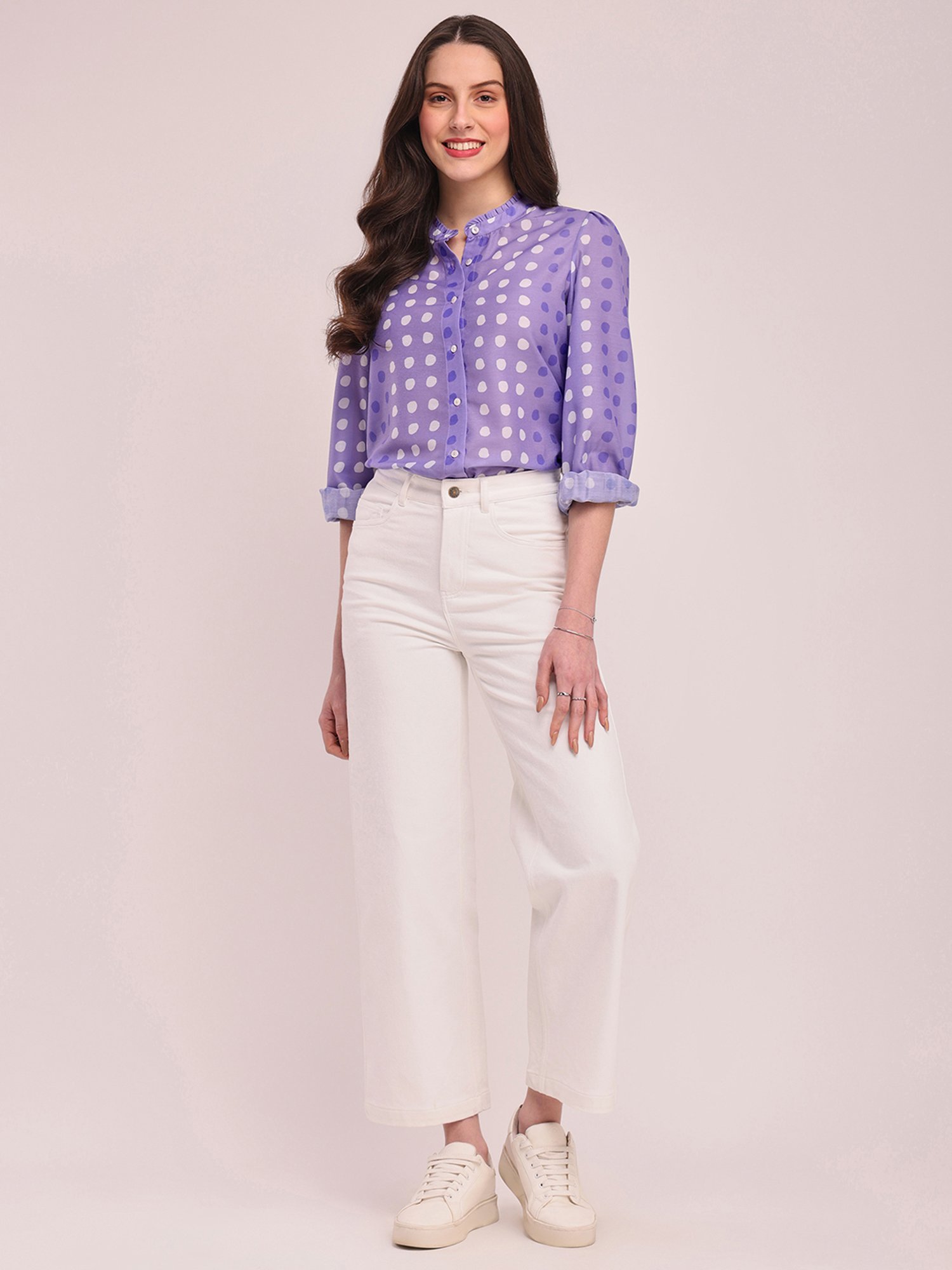 Pink Fort Purple Polka Dots Shirt