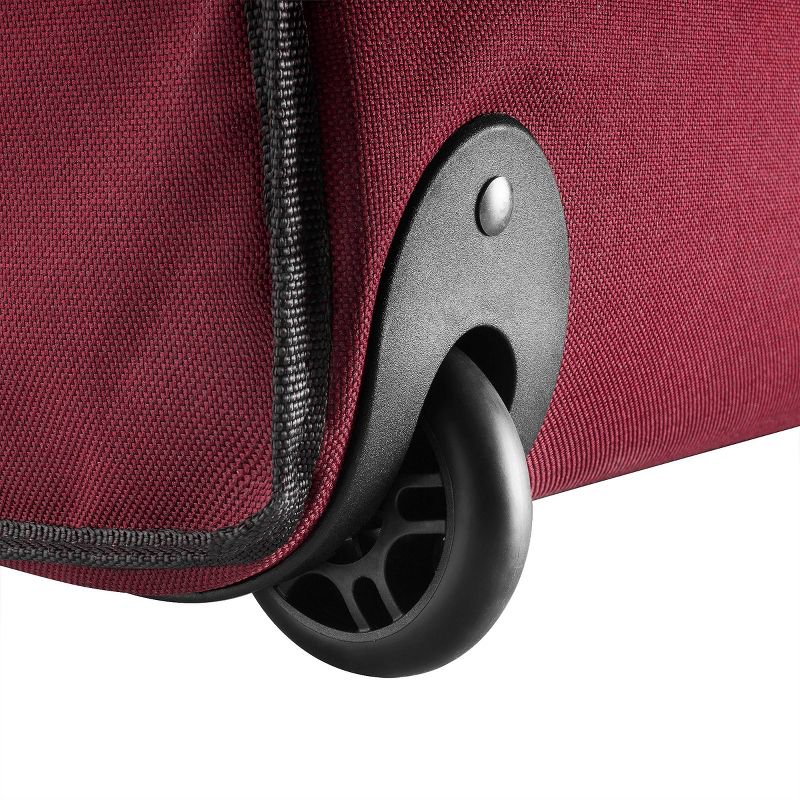 Premier Gift Wrap Rolling Storage Bag Holds Rolls Ribbons Bows and More Red - Elf Stor