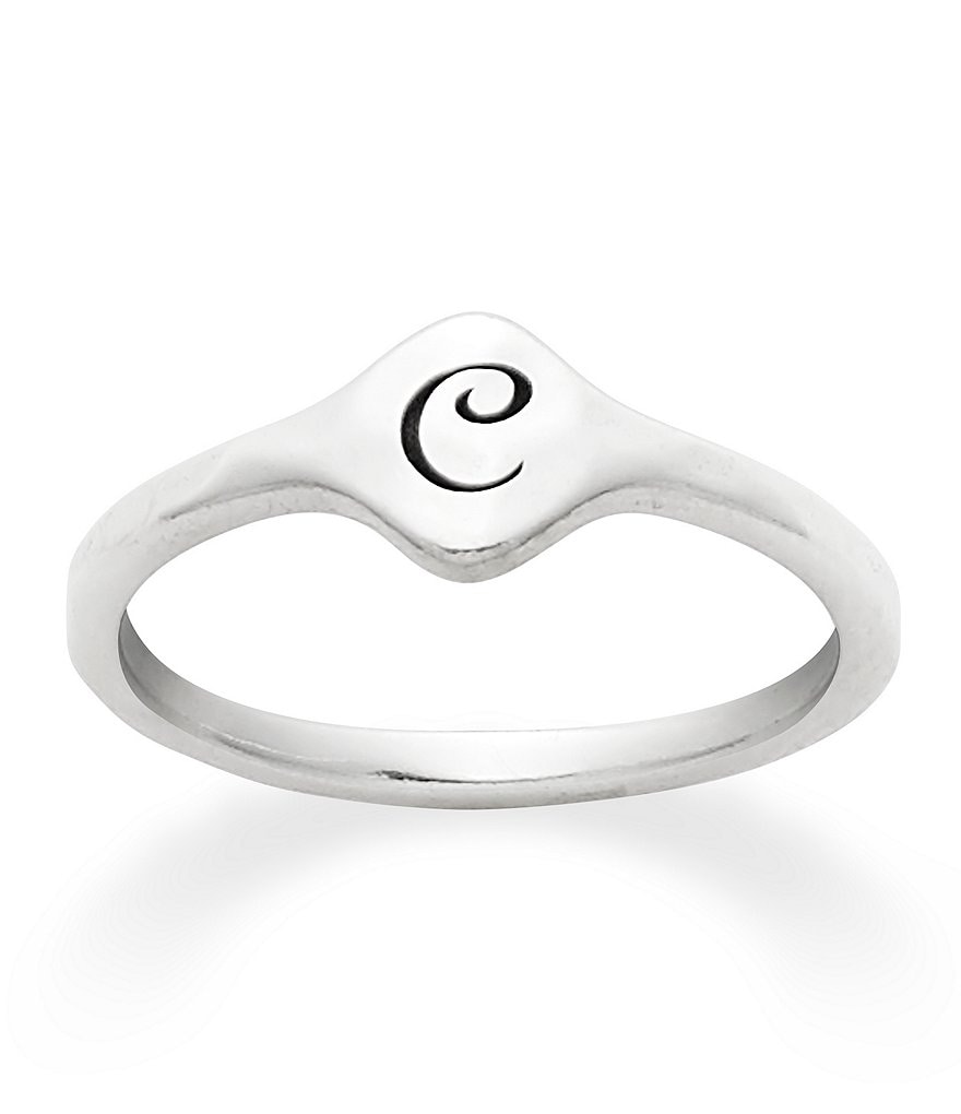 James Avery Petite Signet Initial Ring