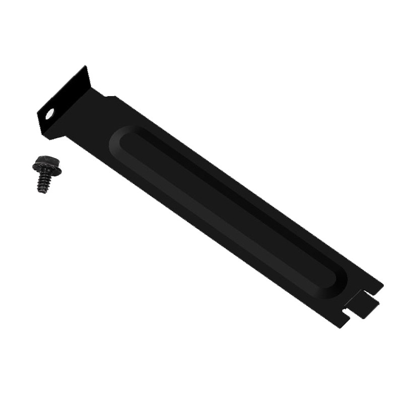 5pcs/lot Black Hard Steel PC Anti Dust Bracket Ruffled PCI Slot Cover w/Screws, Full Profile Expansion Dust Filter Blanking Plate for PCI