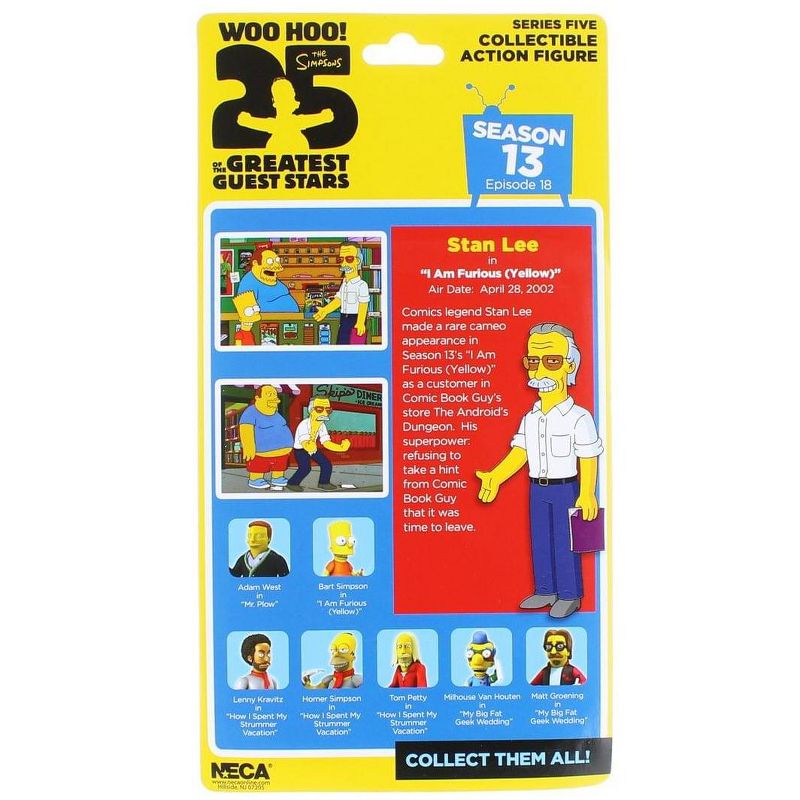 Neca The Simpsons 25th Anniversary 5" Series 5 Action Figure: Stan Lee