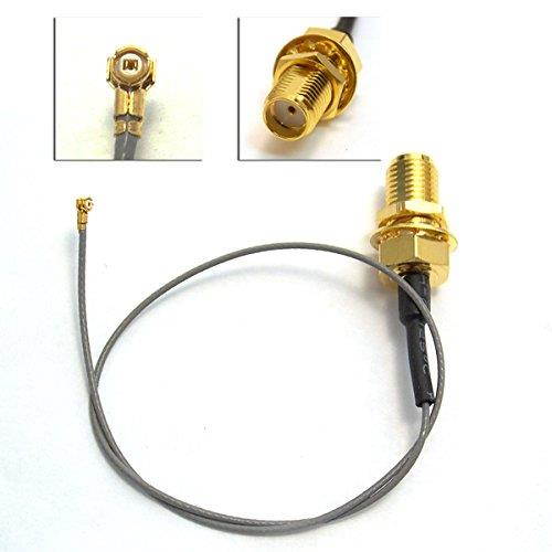 SMA Female Bulkhead with 200mm (8 inches) .81mm Coax Cable + IPEX3/ W.FL Connector