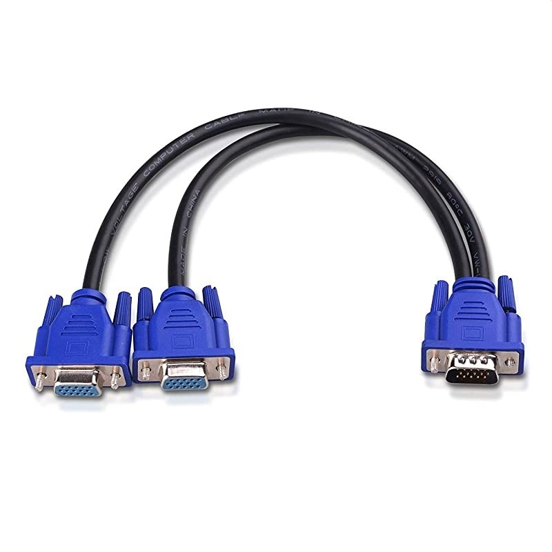 VGA Splitter VGA Y for Screen Duplication 1 Foot