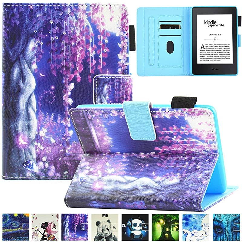 Kindle Paperwhite Case, PU Leather Case with Auto Wake/Sleep Smart Cover Thinnest and Lightest Case for  Kindle Paperwhite (Fits All 2012, 2013, 2015 and 2016 Versions) (Swing)