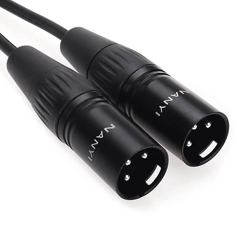 XLR Splitter Cable  Microphone Cable XLR to XLR Patch Cables 3Pin XLR Female to Dual XLR Male Y Cable Adaptor mic Cable DMX Cable Patch Cords with OxygenFree Copper 16Feet