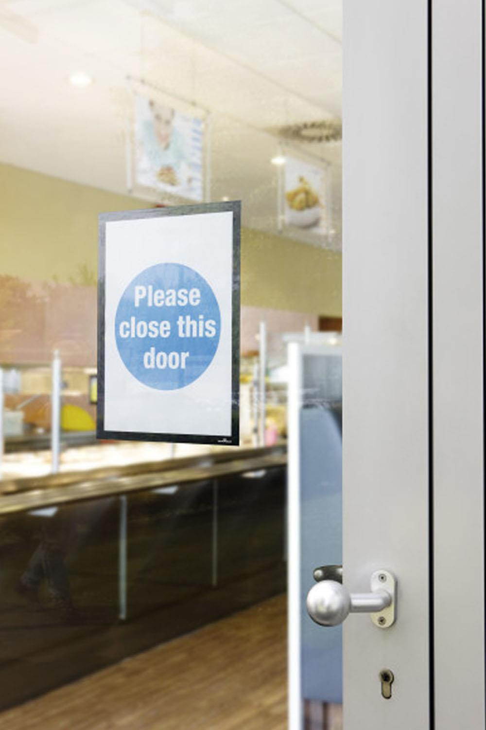 Durable Duraframe Sign Holder, 8 1/2 X 11, Black Frame, 2 Per Pack 476801