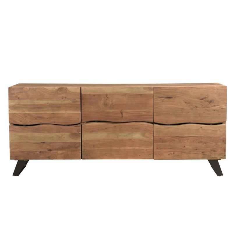 Naples Side Board White/Dark Brown - Chique