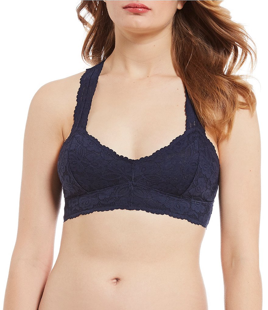 Free People Intimately FP Scalloped Floral Galloon Lace Racerback Bralette
